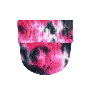 Bonnet personnalisé tie-dye unisexe pour adulte, style décontracté, en acrylique tricoté à revers, idéal pour l'hiver - Product Image 2