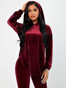 Top Quality Velvet <b>Tracksuit</b> for <b>Women</b> Street Wear Female Velvet Custom <b>Velour</b> <b>Tracksuit</b> for Sale - Product Image 5