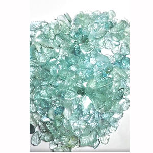 379 piezas de Aguamarina Natural 7mm a 10mm hoja tallada 310 Cts lote Iroc ventas hojas de Aguamarina de alta calidad corte de piedras preciosas sueltas - Product Image 1