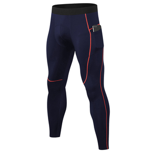 Leggings de compression respirants en polyester pour hommes Pantalon de sport sec et frais avec motif imprimé Vêtements de sport - Product Image 3