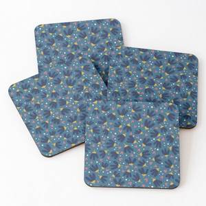 New Style Wood Coasters Printed Tea Serving Coasters 4 Pieces Set <b>Kitchen</b> <b>Accessories</b> Hot Selling Epoxy Placemats - Product Image 6