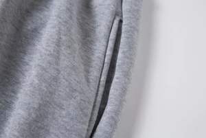 Custom OEM <b>Women</b> Summer Thick Sweat <b>Joggers</b> Pants Plus Size Elastic Waist Breathable Fleece 100% Cotton Sweatpants - Product Image 3