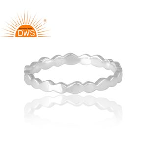 Nuevo diseño de tendencia, anillo de banda de Plata de Ley 925 para mujer, diseños personalizados, joyería para mujer, regalo para ella. - Product Image 3