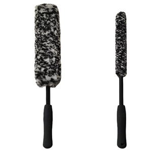 Tự động bánh xe chi tiết bàn chải uốn cong bánh xe woolies xe công cụ làm sạch cho xe rim lốp rửa dễ dàng làm sạch - Product Image 4