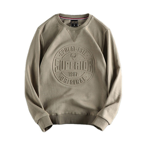 เสื้อฮู้ด3D โอเวอร์ไซส์ผ้าฝ้าย100% มีลายนูนสไตล์วินเทจสำหรับฤดูหนาว - Product Image 1