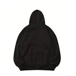 เสื้อมีฮู้ดใส่ได้ทั้งชายและหญิงสไตล์แฟชั่นฤดูใบไม้ร่วงผ้าคอตตอนออร์แกนิก100% โลโก้ออกแบบได้ตามต้องการสไตล์ลำลองพิมพ์ลายสีพื้น - Product Image 2