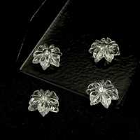 Charme en cristal de quartz sculpté à la main en forme de fleur, pierre précieuse en vrac de 12 mm pour bijoux