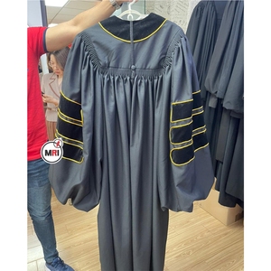 ชุดเดรส2023จบการศึกษาระดับปริญญาเอกชุดเดรสผ้ากำมะหยี่เนื้อด้านสีสำหรับงานรับปริญญา - Product Image 4