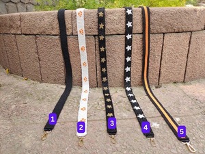 Sangles de sac à main brodées de perles exclusives, accessoires de sacs à main de créateurs haut de gamme, sangle en perles de rocaille, matériau nickelé, ARTISANAT - Product Image 3