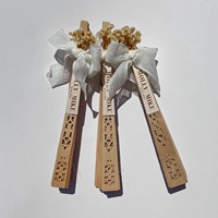 Éventail en papier de bambou personnalisé pour cadeau de mariage, éventail pliable écologique personnalisé