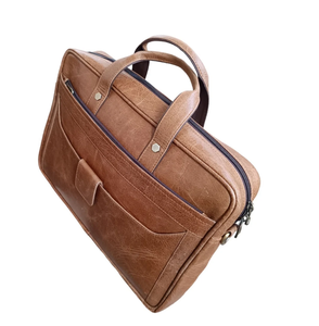 Personalized Leather Laptop Messenger <b>Briefcase</b> Men, Monogram Cross Body Computer Sling Gifts for Him Leather <b>Briefcase</b> Man - Product Image 2