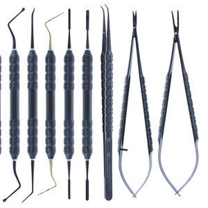 ชุดเครื่องมือผ่าตัดขนาดเล็ก 10 ชิ้น ยี่ห้อ Bone Bridge Instruments ผลิตจากเหล็กกล้าไร้สนิมเคลือบสีดำ สำหรับงานผ่าตัดทั่วไป พร้อมคู่มือการใช้งาน - Product Image 2