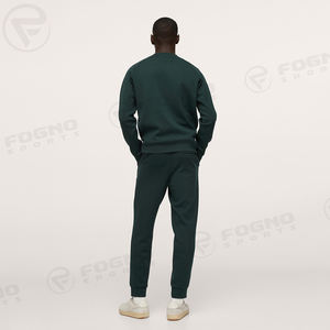 Sweat-shirt pour homme 100% coton, vente en gros, sweat-shirt décontracté pour homme à col rond uni, avec poches, streetwear, pull basique - Product Image 5