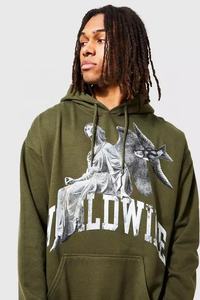 Sweat à capuche surdimensionné en tissu éponge français, vente en gros - Product Image 6