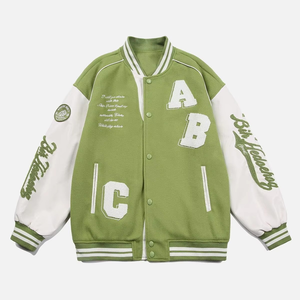 2025 nouveauté impression personnalisée brodé université vestes personnalisé hommes Baseball veste surdimensionnée veste pour hommes couverture complète - Product Image 2