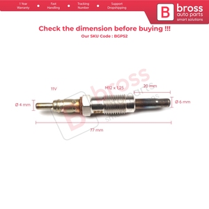 BGP52 1 Piece <b>Heater</b> Glow <b>Plugs</b> GX91 0100226391 100226391 for 1.9 D. - Product Image 5