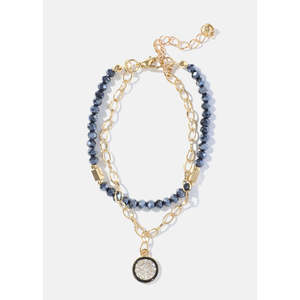 Bracciale con Perline di Cristallo Granato Opale Ametista Diamante Rubino Quarzo Stile Bohémien Placcato Oro Bracciale in Giada Bracciale Religioso con Diamanti - Product Image 6