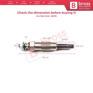 BGP51 1 Piece <b>Heater</b> Glow <b>Plugs</b> GX68 0100226190 for 1.6 2.5 D - Product Image 5