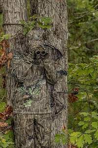 Sweat à capuche en coton mélangé avec imprimé de chasse, poche, automne, broderie 3D, velours côtelé, tie-dye, uni, tactique, combat, imperméable - Product Image 3