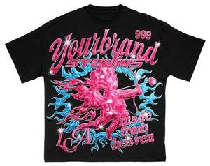 ชุดเซ็ตแทรคสูท Yourbrand สีดำชมพู ลายกลิตเตอร์ เสื้อฮู้ด กางเกงขายาว กางเกงขาสั้น แขนยาว ทรงหลวม ใส่ได้ทั้งผู้ชายและผู้หญิง สำหรับฤดูใบไม้ผลิ - Product Image 4