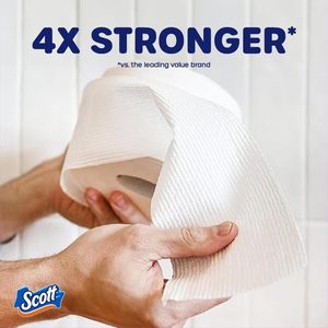 Papier toilette Scott ComfortPlus avec tube parfumé à la lavande, 12 méga rouleaux, 310 feuilles par rouleau, compatible avec les fosses septiques, 2 plis - Product Image 2