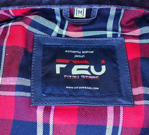 Veste d'hiver vintage en cuir véritable Y2K à fermeture éclair pour hommes Veste en cuir à doublure en flanelle cirée à la main - Product Image 6