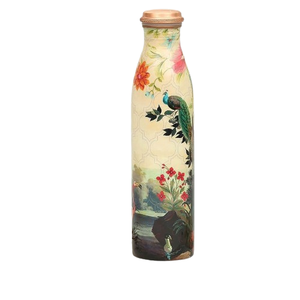 Pegatina esmaltada impresa botella de agua de cobre para beber vid y cerveza jugo almacenamiento botellas de cobre Ayurveda beneficios para la salud - Product Image 1