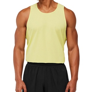 เสื้อกล้ามออกกำลังกายผ้าโพลีเอสเตอร์ผสมอีลาสเทน หนา 180 กรัม สำหรับเล่นกีฬา เพาะกาย ขายส่งจากโรงงาน - Product Image 1