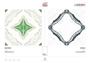 Dalles en porcelaine effet onyx naturel, finition brillante, 600x1200mm, luxe, grand format, décoration de villa, mur et sol - Product Image 3