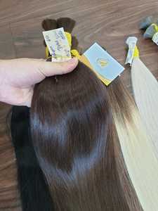 Cheveux Remy naturels lisses de qualité supérieure Minh Khang, cheveux vierges non traités, doux et soyeux, de luxe, 100 g - Product Image 2
