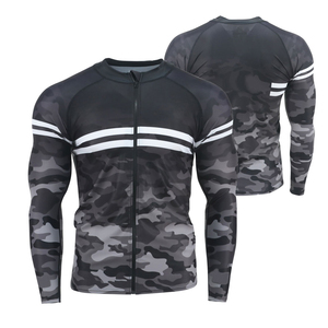 Factory Price Custom Breathable Rash Guard 100% Polyester Quick Dry Full Sleeve High Performance Training Competition Rash Guard - Product Image 6