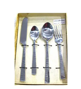 Lowest Price Stainless Steel Silver Colored Flatware And Tableware Use Cutlery Set With Premium Quality