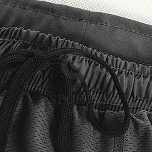 Short de gymnastique athlétique décontracté sur mesure pour hommes séchage rapide avec fermeture à la taille élastique motif solide pour le sport et la salle de sport - Product Image 3