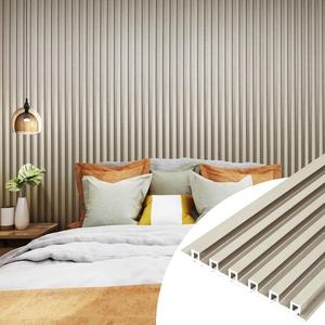 Paneles de Pared Modernos Premium AOLO para Interiores y Exteriores, Impermeables, Decorativos, Ignífugos, de WPC, con Diseño de Listones de Madera, Garantía de 5 Años - Product Image 5