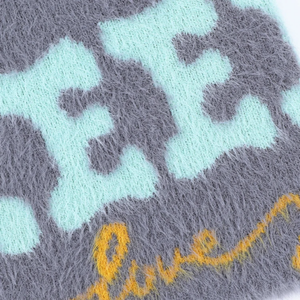 Alta calidad Jacquard logotipo personalizado Mohair Knit invierno Mohair Fuzzy Mea Culpa gorros hechos a mano Premium - Product Image 3