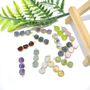 Tanzanite trois pierres Long connecteur Double caution or Vermeil argent Sterling lunette ensemble pierres précieuses bijoux faits à la main cadeau pour elle - Product Image 6