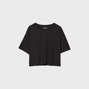 เสื้อครอปของผู้หญิงเสื้อครอปเอวลอยระบายอากาศได้ดีใส่สบายดีไซน์ใหม่ล่าสุด - Product Image 1