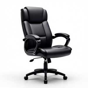 Swivel <b>Stool</b> with Black Fabric Upholstery <b>Adjustable</b> Seat <b>Height</b> 470-600mm - Product Image 2