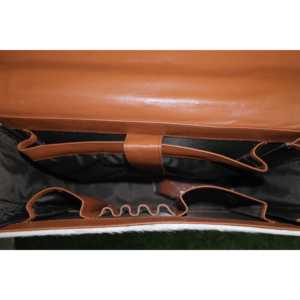 Cowhide Genuine Leather <b>Laptop</b> Hand <b>Bag</b> Large Zipper Closure Casual Vintage Style Luxury Business Document <b>Messenger</b> <b>Bag</b> - Product Image 3