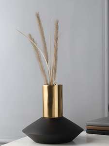 Different Quality Modern,Aluminium Silver Color Flower Vase Unique Design <b>Top</b> Quality Vase for <b>Wedding</b> and Restaurant Usage - Product Image 4