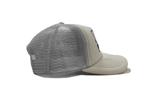 Structured Grey Mesh Foam Trucker Hat With Custom Embroidery Logo, Young & Eye <b>Catching</b> Fashion for Everyone, Made by Injae Vina - Product Image 4