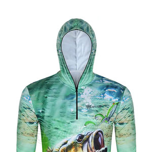 เสื้อฮู้ดดี้กัน UV แบบสั่งทำสำหรับผู้ชาย เสื้อฮู้ดดี้ตกปลาขายดี สไตล์ใหม่สำหรับผู้ชาย - Product Image 3