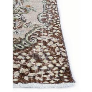 พรมขนสัตว์สีเบจและสีน้ำตาลสไตล์วินเทจ ทอมือลายเมดัลเลียนคลาสสิกทรงสี่เหลี่ยมผืนผ้า สำหรับห้องนั่งเล่นวัยรุ่น รุ่น Pae-3318 ผลิตจากวัสดุรีไซเคิล - Product Image 4