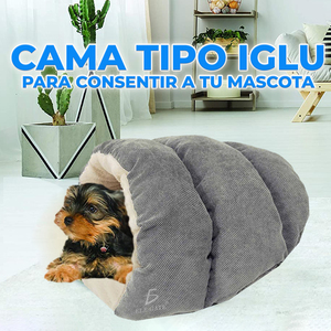 Cuccia Moderna Piccola per Cani e Gatti Taglia M 46cm X 56cm X 30cm in Materiale PP Fleece Rimovibile con Stampa Animalier per il Sonno - Product Image 6