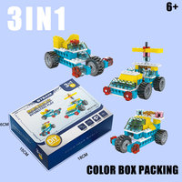 Kit scientifique d'ingénierie 3 en 1, jouets éducatifs Montessori, jeu créatif, jouets pour élèves, bricolage, ensemble de blocs de construction