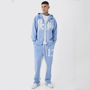 Official <b>Oversized</b> Embroidered Tracksuit Set Hoodie Sweatpants Jogger <b>Cargo</b> <b>Pants</b> Relaxed Sustainable Fit for Winter - Product Image 1