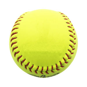 Popular Outdoor Sports Official Yellow Leather <b>Baseball</b> Custom Logo Training Softball Practice <b>Ball</b> - Product Image 6