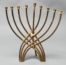 Designer Brass Menorah Candle Holder Jewish Hanukkah <b>Lamp</b> Decorative Candle Stand Elegant Home Decor - Product Image 6