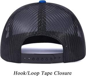 Casquettes en maille de camionneur en daim Offre Spéciale à bord pour hommes femmes réglables en plein air accepter Logo de broderie personnalisé 5 casquettes en maille de panneau - Product Image 4