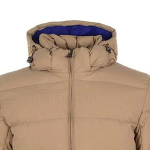 Blouson d'hiver matelassé à capuche pour homme, haute qualité, respirant, coupe-vent, col montant, logo personnalisé, nouveau modèle, best-seller - Product Image 3